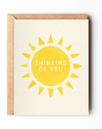 Thinking Of You - Simple Sun Greeting Card