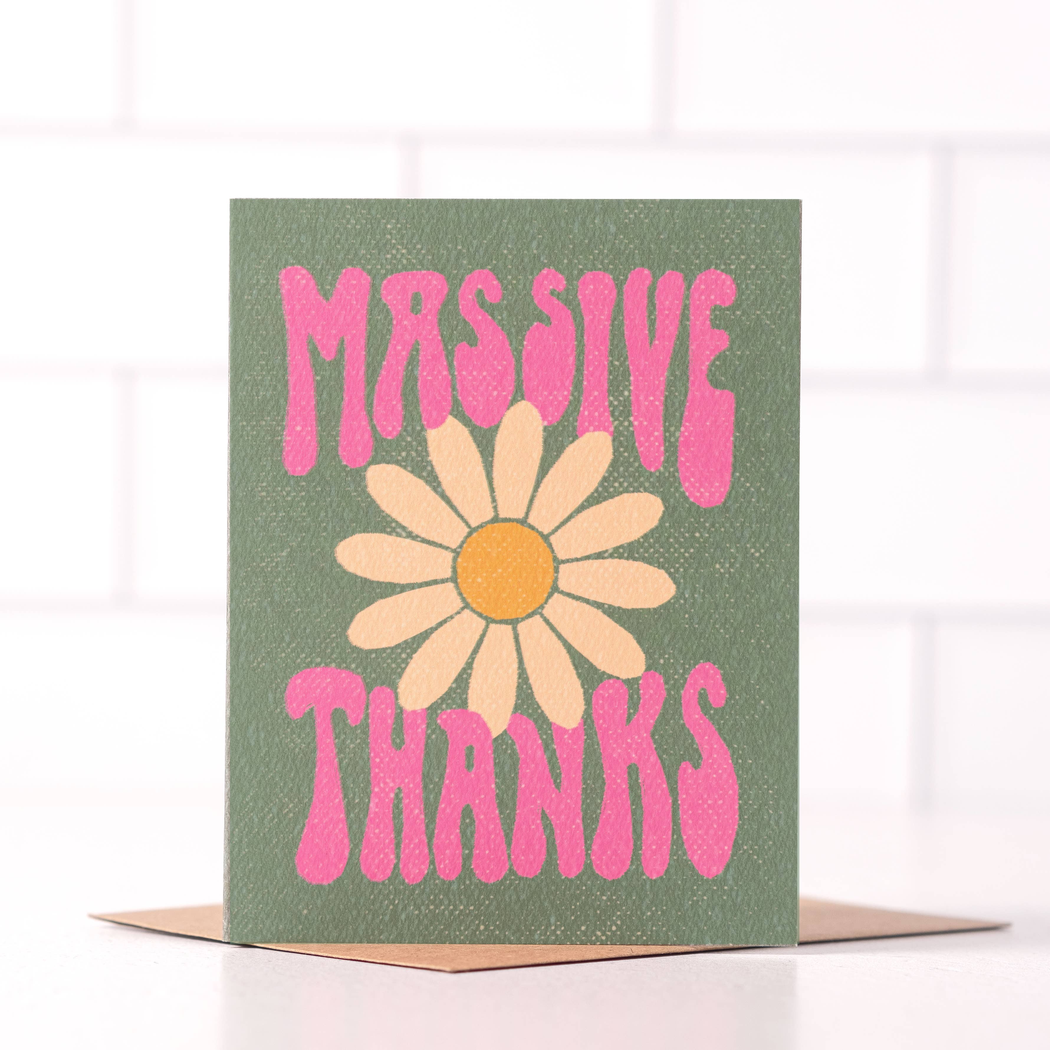 Extreme Thanks Massive Thanks - Thank You Card β Sugar + Spruce A Bath And Body Apothecary