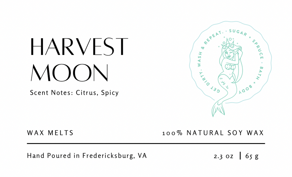 Harvest Moon Wax Melt Sugar + Spruce A Bath And Body Apothecary