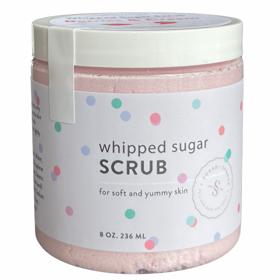 Whipped Sugar Scrub Berries and Cream