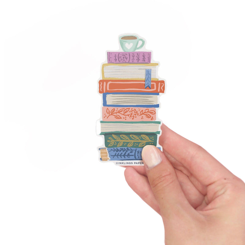 Vinyl Sticker - Book Stack – Sugar + Spruce A Bath And Body Apothecary