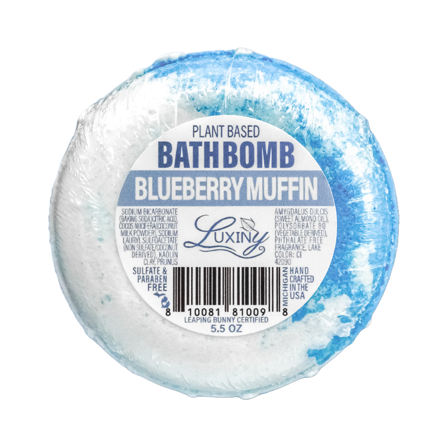 Donut Shaped Bath Bomb - Blueberry Muffin