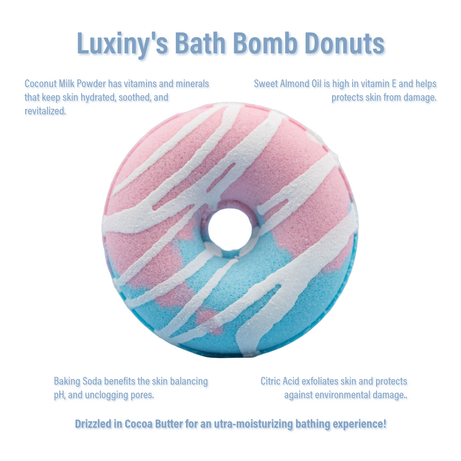 Donut Shaped Bath Bomb - Cotton Candy