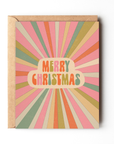 Merry Christmas - Colorful Retro Christmas Card
