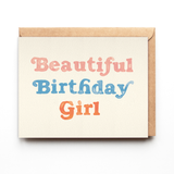 Beautiful Birthday Girl - Retro Best Friend Birthday Card