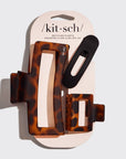 Recycled Plastic Assorted Claw Clips- Rectangle Open Shape
