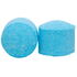 Two blue shower fizzy tablets designed to dissolve in water, releasing a mint scent and essential oils for a steam room experience.