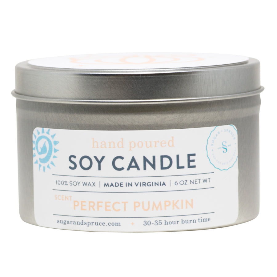 Perfect Pumpkin Tin Candle - Fall Edition