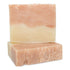 Two bars of Cherry Almond Soap stacked on top of each other, with a pink and beige color gradient.