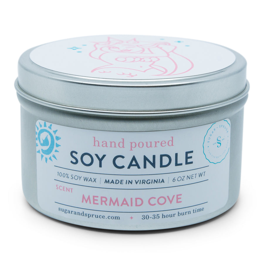 Mermaid Cove Tin Candle