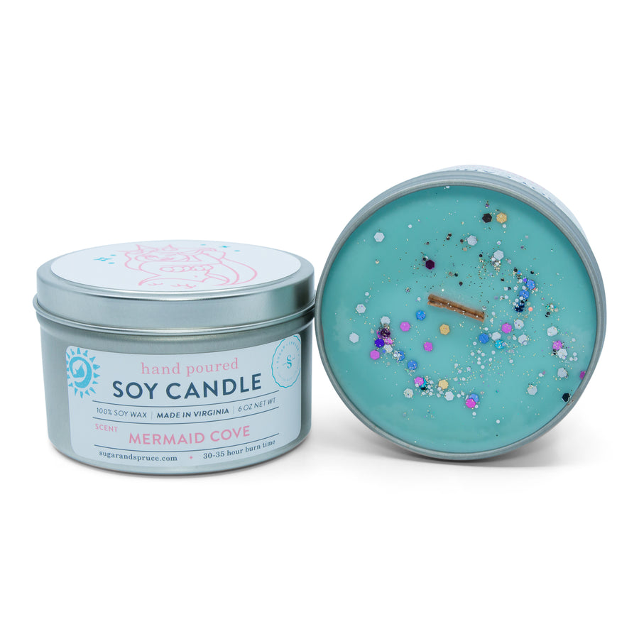 Mermaid Cove Tin Candle